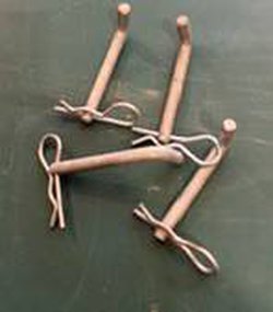 Framed marquee pins and R Clips