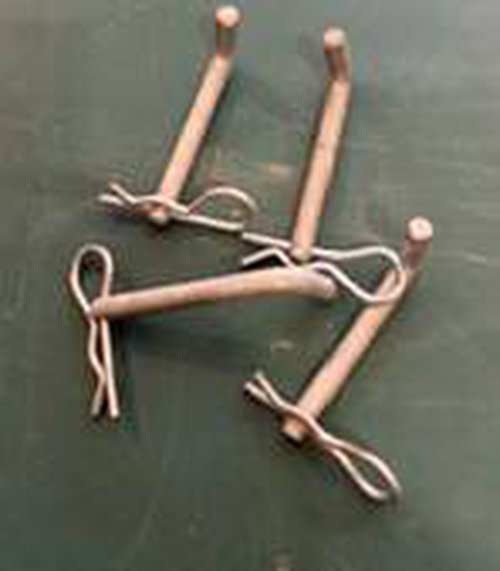 Framed marquee pins and R Clips