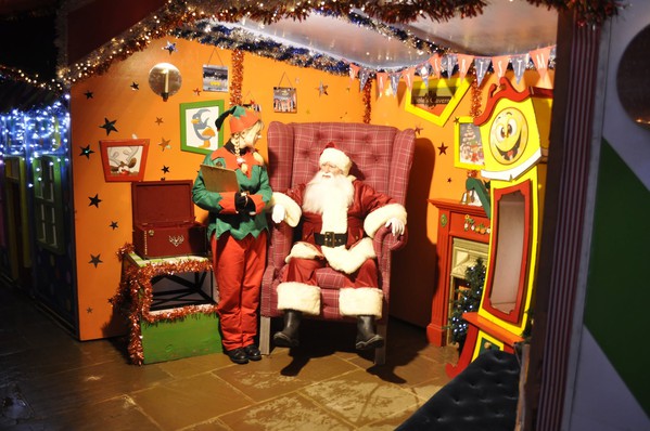 Christmas grotto grandfather clock Christmas grotto grandfather clock