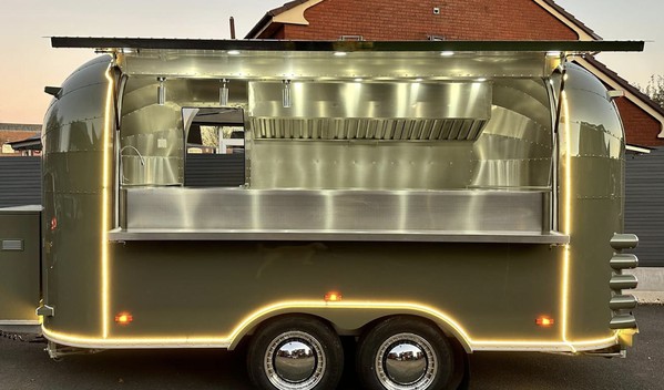 Aluminium Airstream catering trailer for sale