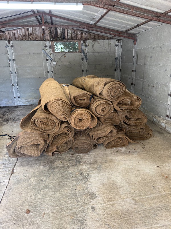 Second Hand 21x Coconut Carpet Rolls