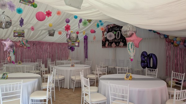 Marquee with Chiavari chairs Marquee with Chiavari chairs
