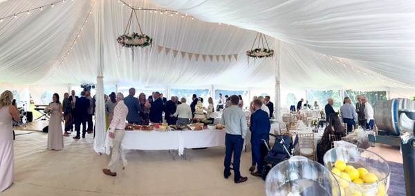 Twin pole wedding marquee for sale