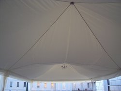6m x 12m Flat Roof Lining with Straight Flat Valance (Double Peak)