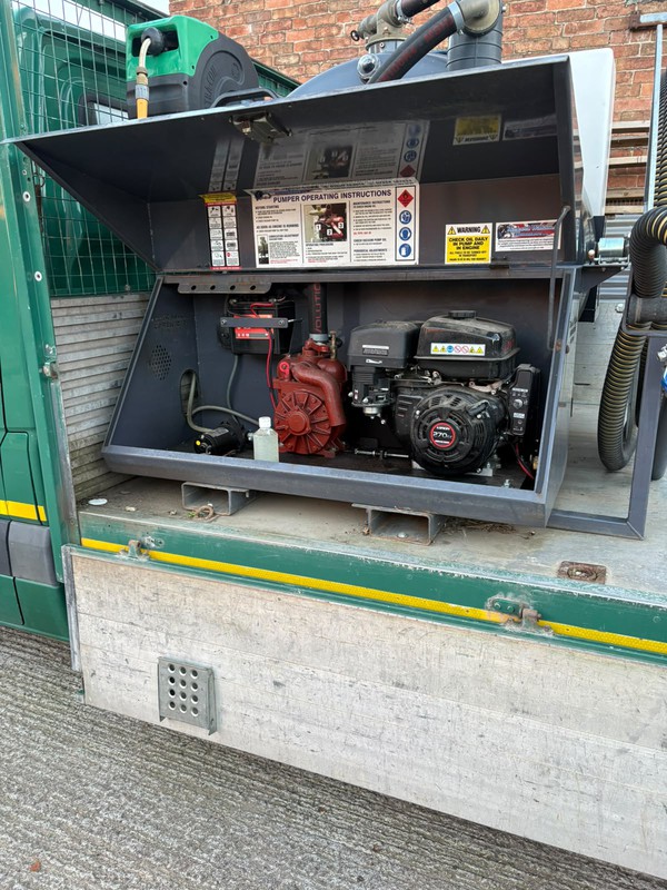Vac pump and petrol engine Vac pump and petrol engine