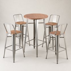 30x High Table & Bar Stool Set For Sale