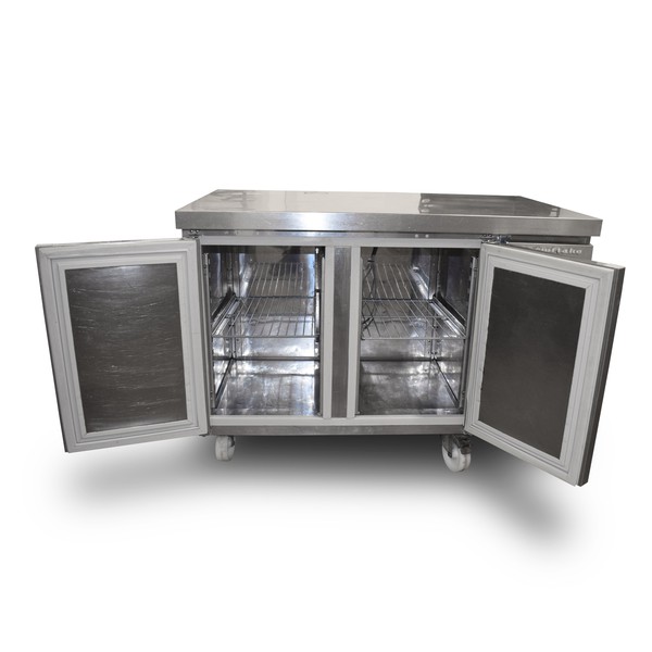 Two door prep fridge