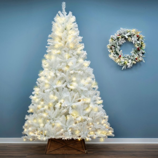 10ft Pre-lit White Bianca Pine Tree For Sale 10ft Pre-lit White Bianca Pine Tree For Sale