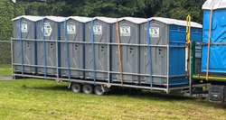 Plastic toilet transport trailer for sale