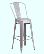 High bar chairs - Silver - Tolix style