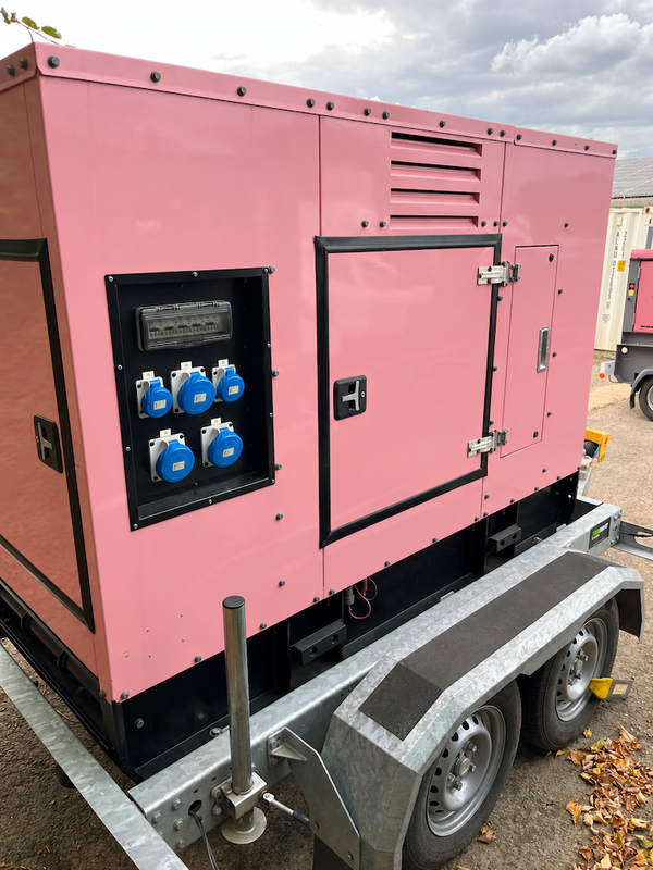 Pink Generator on Trailer Pink Generator on Trailer