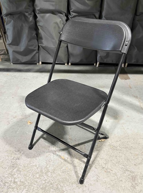 USED Black Samsonite Folding Chairs.