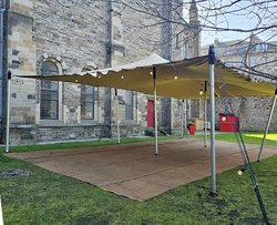 Freeform Stretch Tent 7.5m x 11m Chino - Scotland