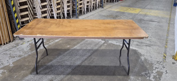 6ft x 2'6 Wooden Trestle Tables 6ft x 2'6 Wooden Trestle Tables