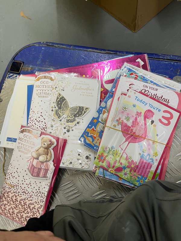 Birthday cards stock