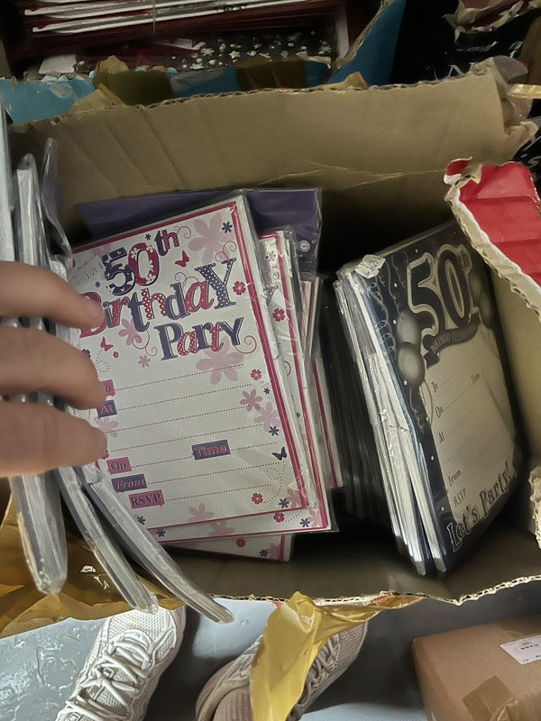 Birthday cards stock