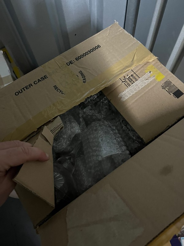 Boxes of card shop stock