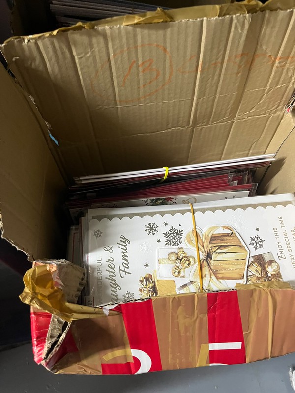 Card shop stock - Christmas cards