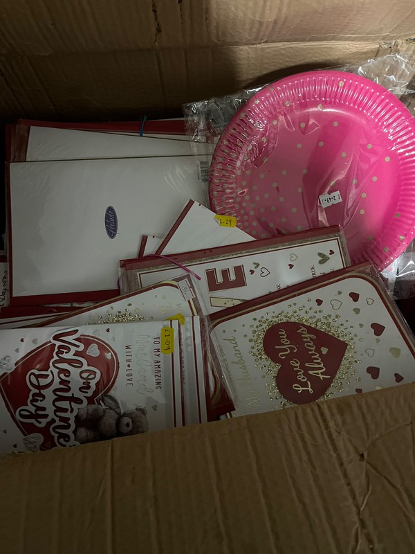 Card shop stock - valentines day cards
