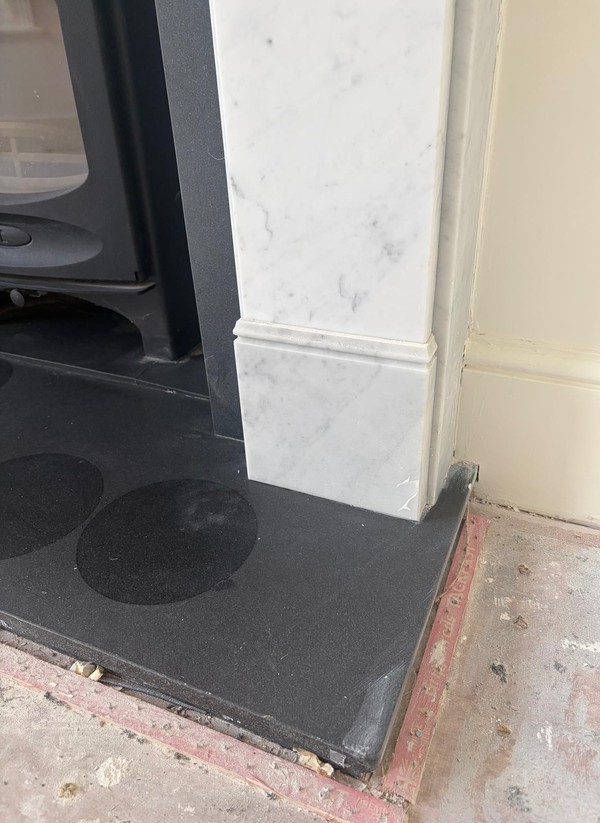 Marble And Black Granite Fireplace Surround Marble And Black Granite Fireplace Surround