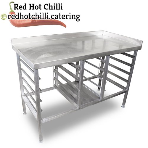 1.37m Stainless Steel Table with Racking