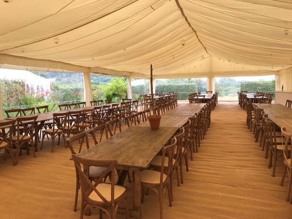 25m x 10m Roder Clearspan Marquee and Lining