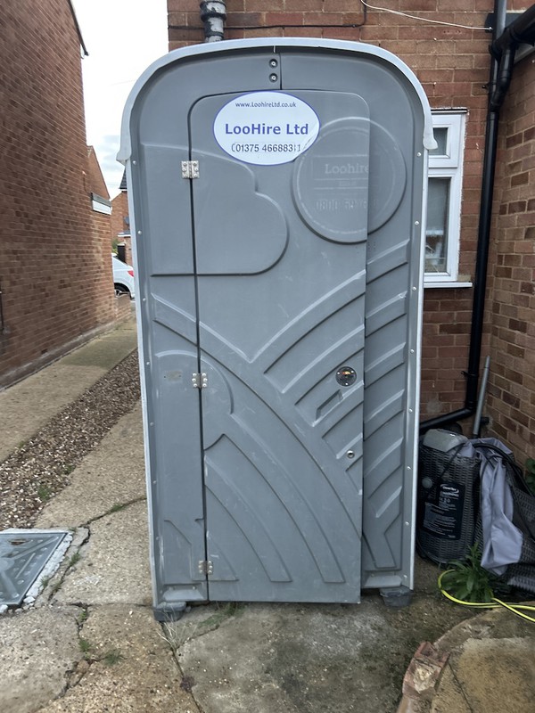Used Single Unit Portable Toilet Used Single Unit Portable Toilet