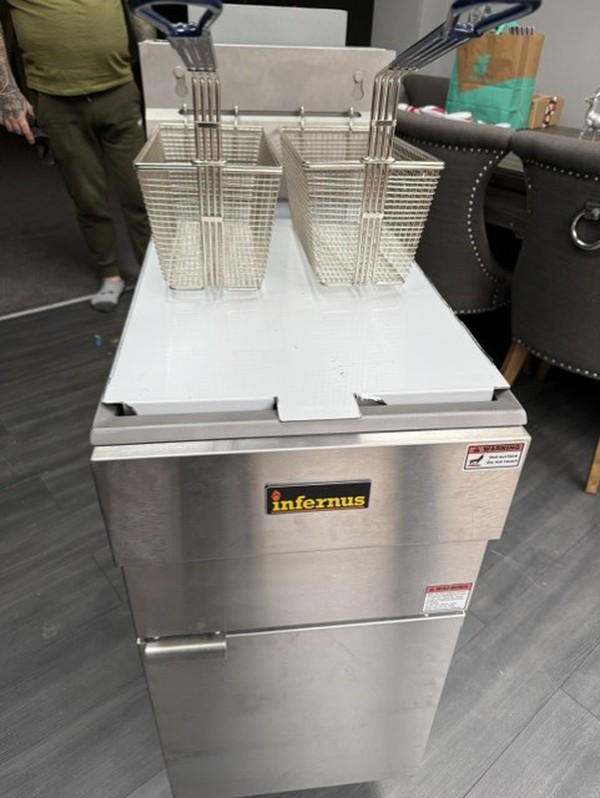 Infernus INF-003 LPG Gas Fryer For Sale Infernus INF-003 LPG Gas Fryer For Sale