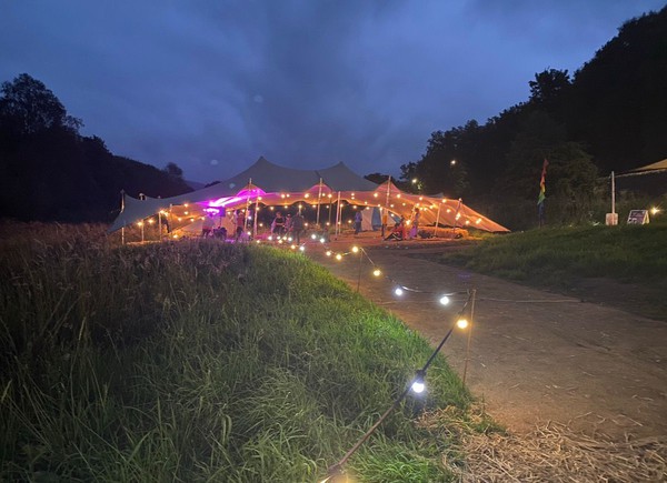 Night time marquee / stretch tent Night time marquee / stretch tent