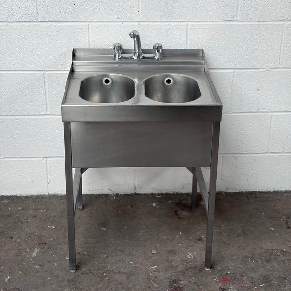 60cm Double Bowl Sink with Mixer Tap For Sale 60cm Double Bowl Sink with Mixer Tap For Sale