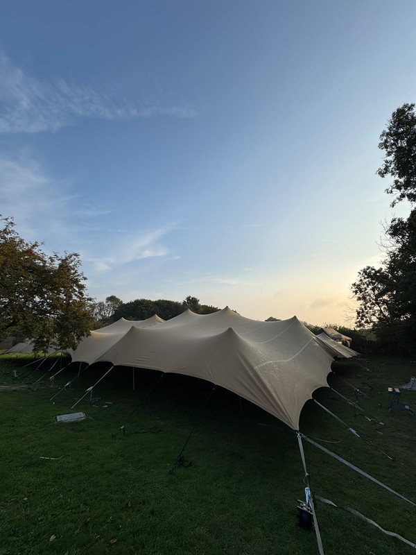 30m x 21m (630sqm) RHI style Stretch Marque