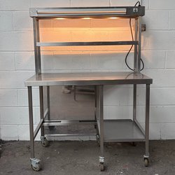 120cm Table with 2 Tier Heated Gantry For Sale