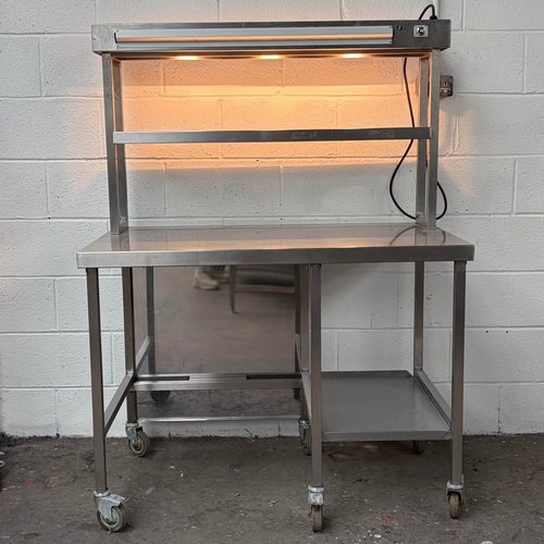120cm Table with 2 Tier Heated Gantry For Sale