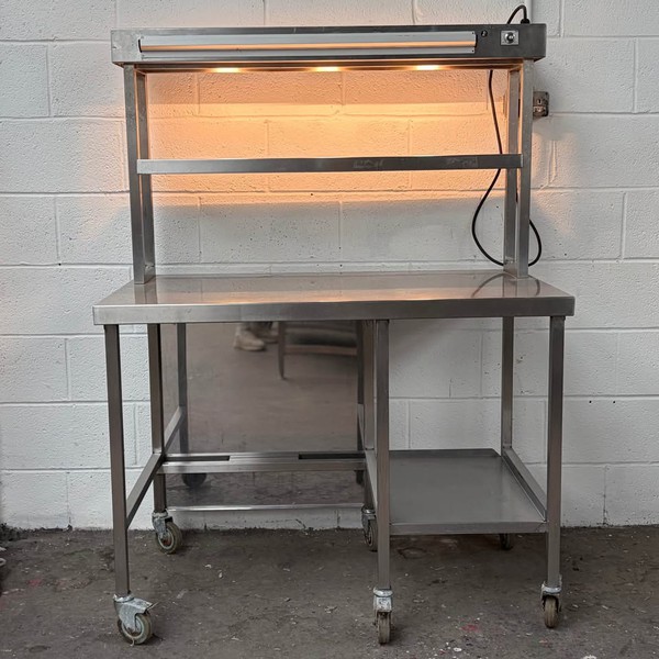 120cm Table with 2 Tier Heated Gantry For Sale