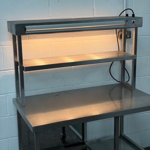 Used 120cm Table with 2 Tier Heated Gantry