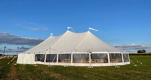 15m x 28m Aztec Tents Sectional Sail Tent Canvas