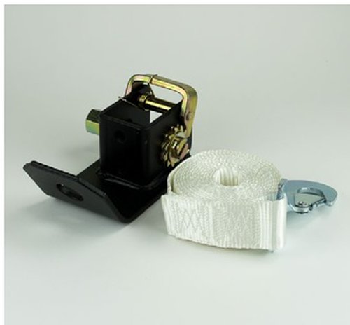Ratchet strap guy ropes with ratchet strap winch