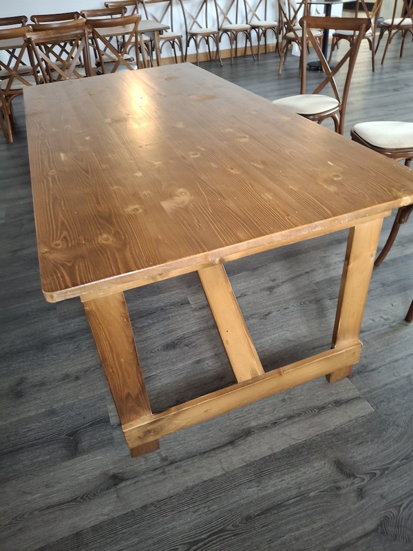 FOLDING WOODEN BANQUET TABLES