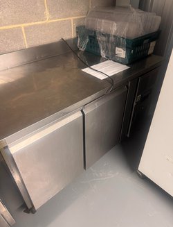 Polar DL914 2 Door Counter Prep Fridge
