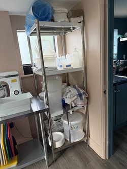 Tall Metal Shelving Unit