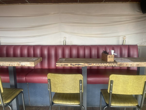 Red Bench Seating Red Bench Seating