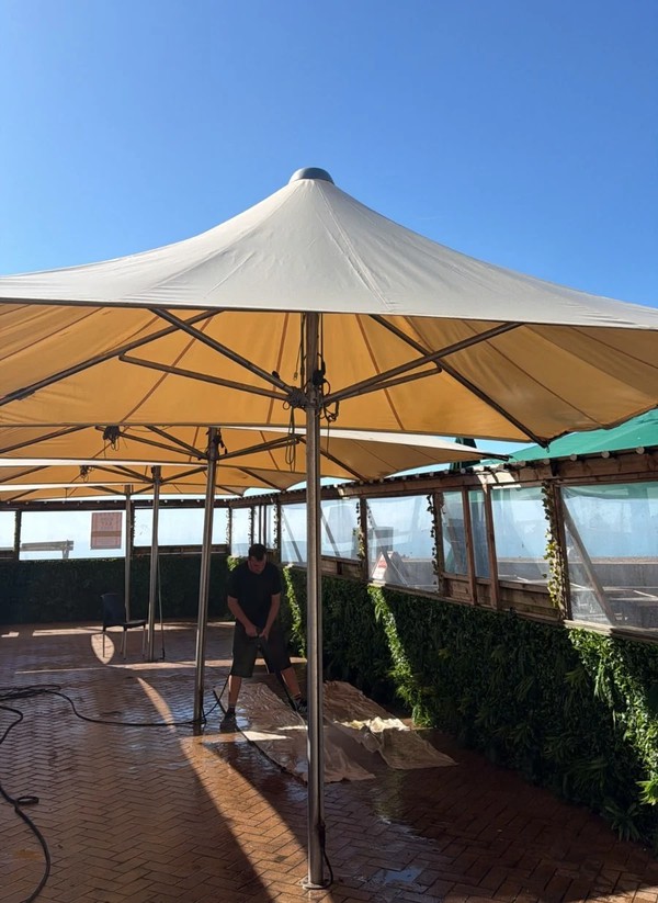 Large Static Umbrellas 3.7m x 4.8m