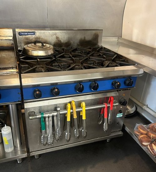 6-Burner Gas Range with Oven For Sale