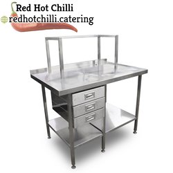 1.25m Stainless Steel Table with stand