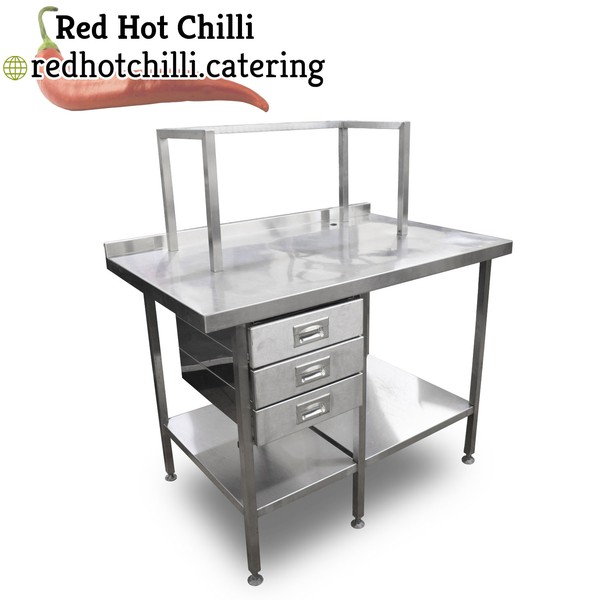 1.25m Stainless Steel Table with stand