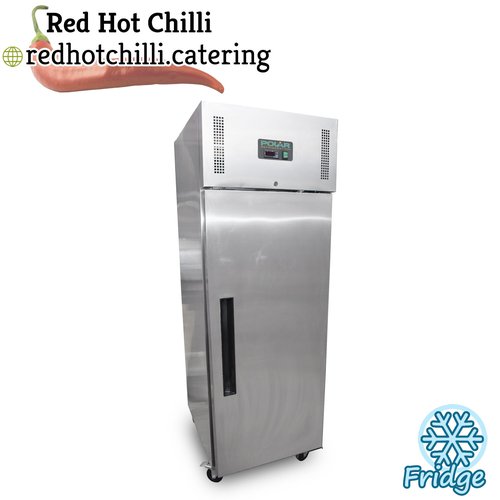 Upright single door fridge