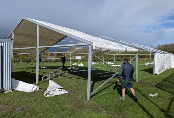 Second Hand 12m x 25m Clearspan Marquee For Sale