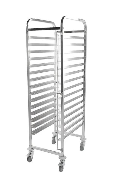 Racking Trolley 15 Shelves for Bakery Trays