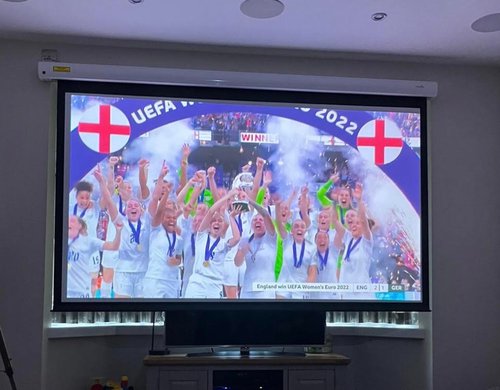 Electric Dropdown Home Cinema Screen