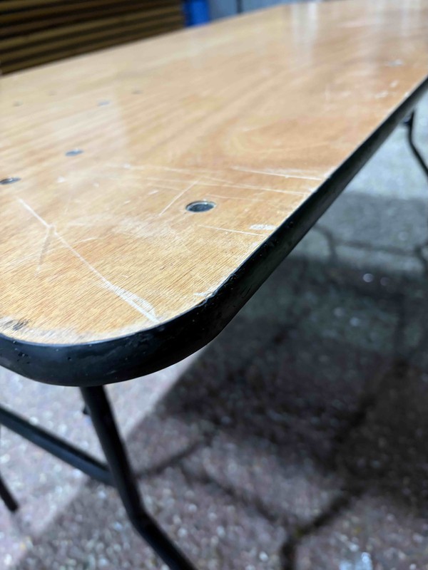 6ft x 2ft6 Trestle Table For Sale